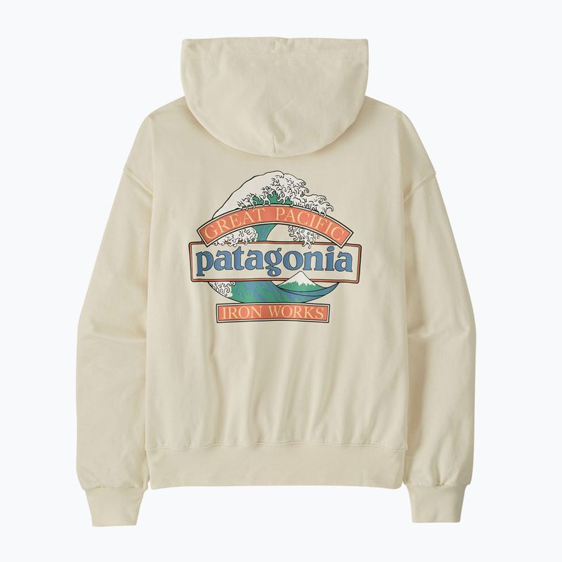 Felpa da uomo Patagonia Great Waves Daily Hoody wool white 2
