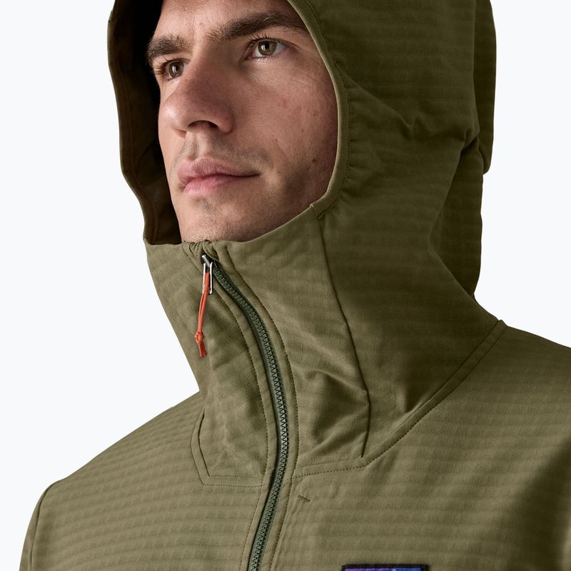 Giacca softshell da uomo Patagonia R1 TechFace Hoody basin green 6