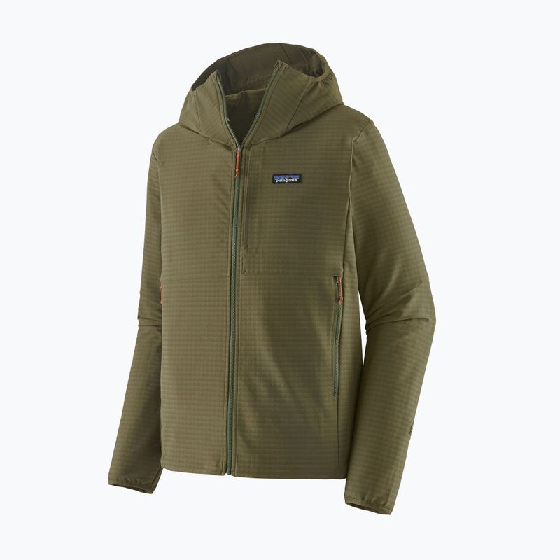 Giacca softshell da uomo Patagonia R1 TechFace Hoody basin green 12