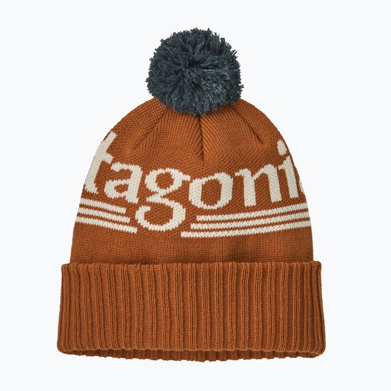 Cappello invernale Patagonia Powder Town hut tripper logo: cinnamon brown 2