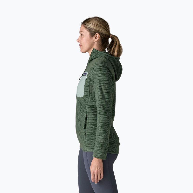 Pile donna Patagonia R1 Air Full-Zip Hoody canopy green 3