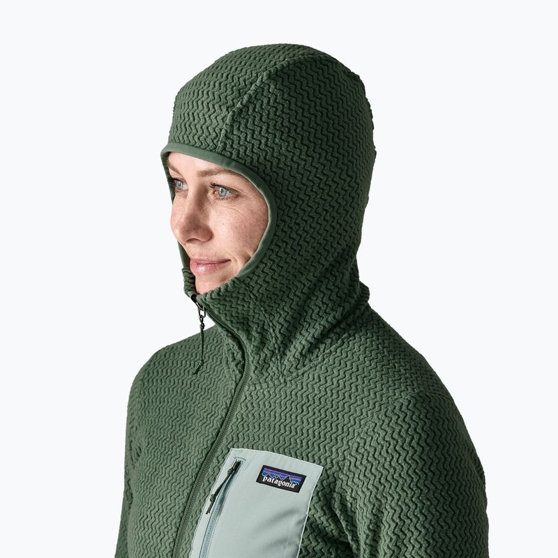 Pile donna Patagonia R1 Air Full-Zip Hoody canopy green 4