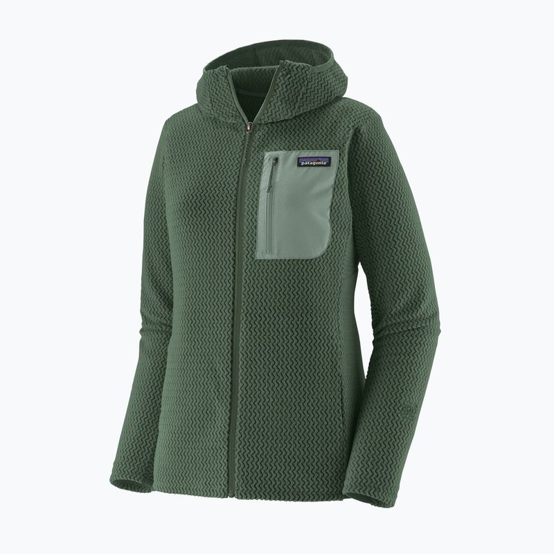 Pile donna Patagonia R1 Air Full-Zip Hoody canopy green 5