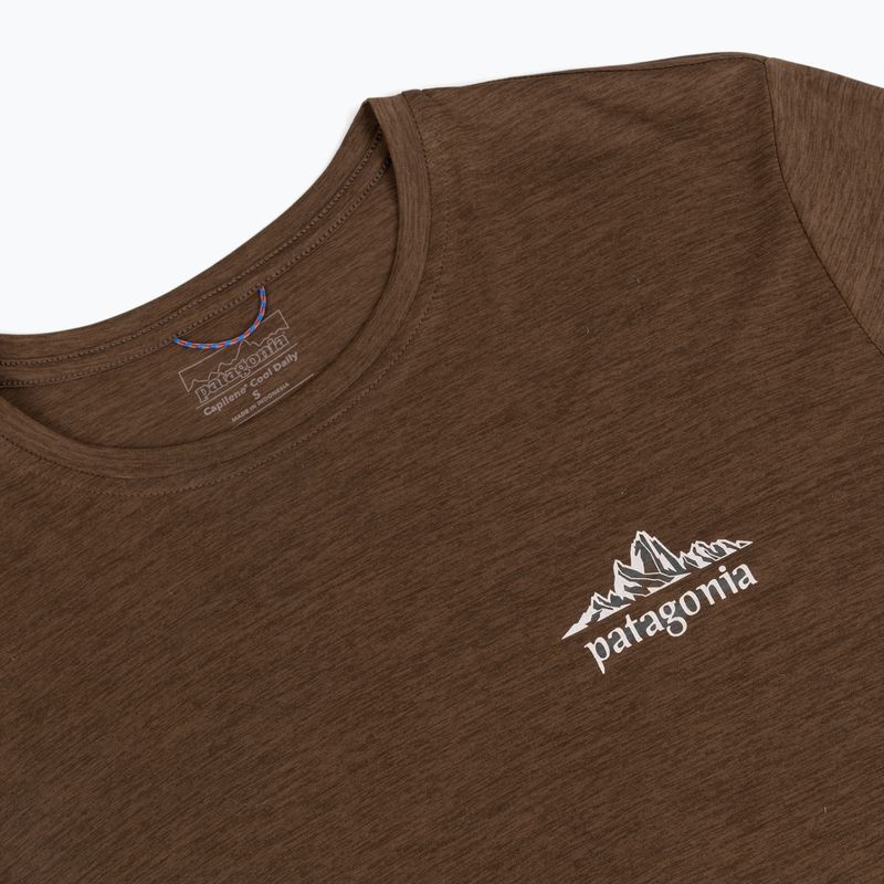 Maglia da trekking a maniche lunghe da uomo Patagonia Cap Cool Daily Hut Tripper LS berm brown - light berm brown x-dye 3