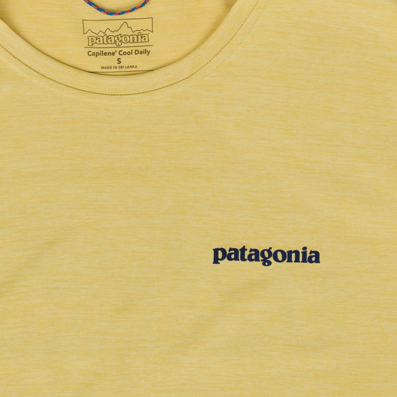 Longsleeve da uomo Patagonia Cap Cool Daily Boardshort Logo LS limestone yellow - Light Limestone yellow x-dye 3