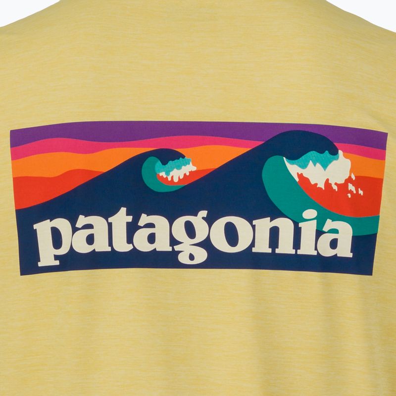 Longsleeve da uomo Patagonia Cap Cool Daily Boardshort Logo LS limestone yellow - Light Limestone yellow x-dye 5