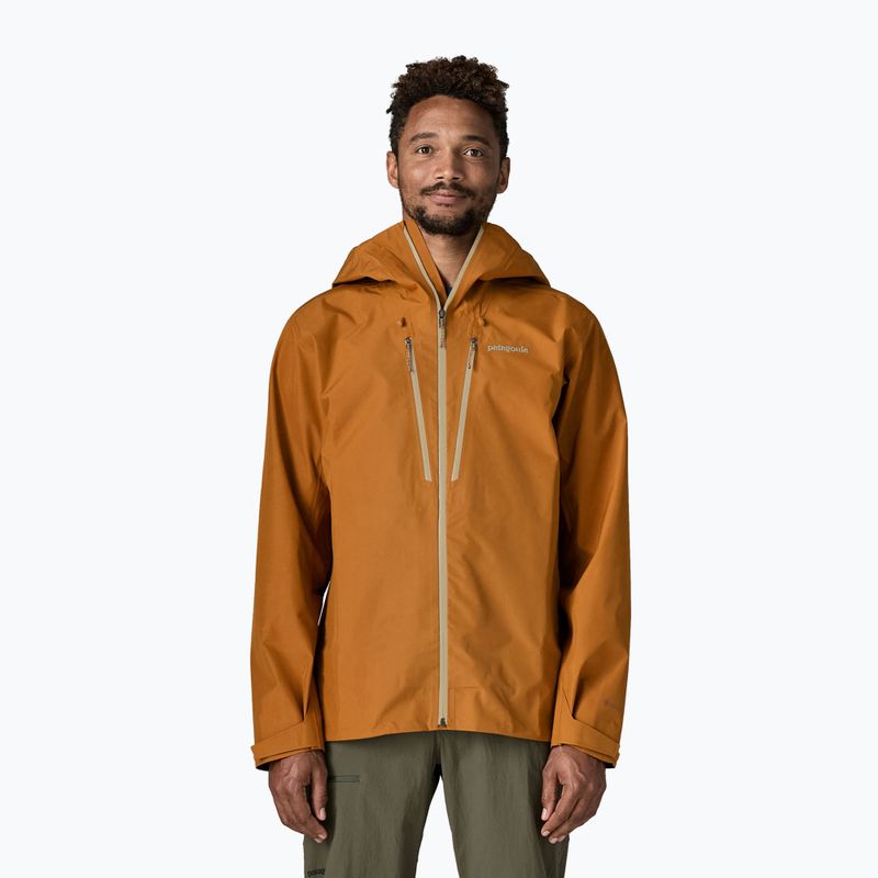 Giacca impermeabile da uomo Patagonia Triolet cinnamon brown 2