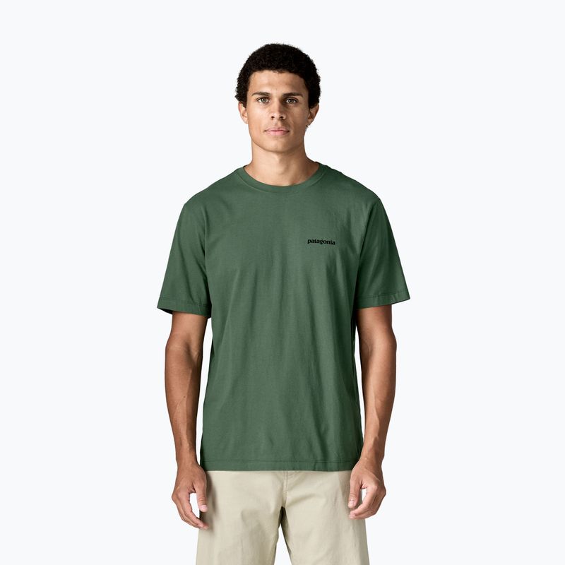 T-shirt da uomo Patagonia P-6 Logo canopy green