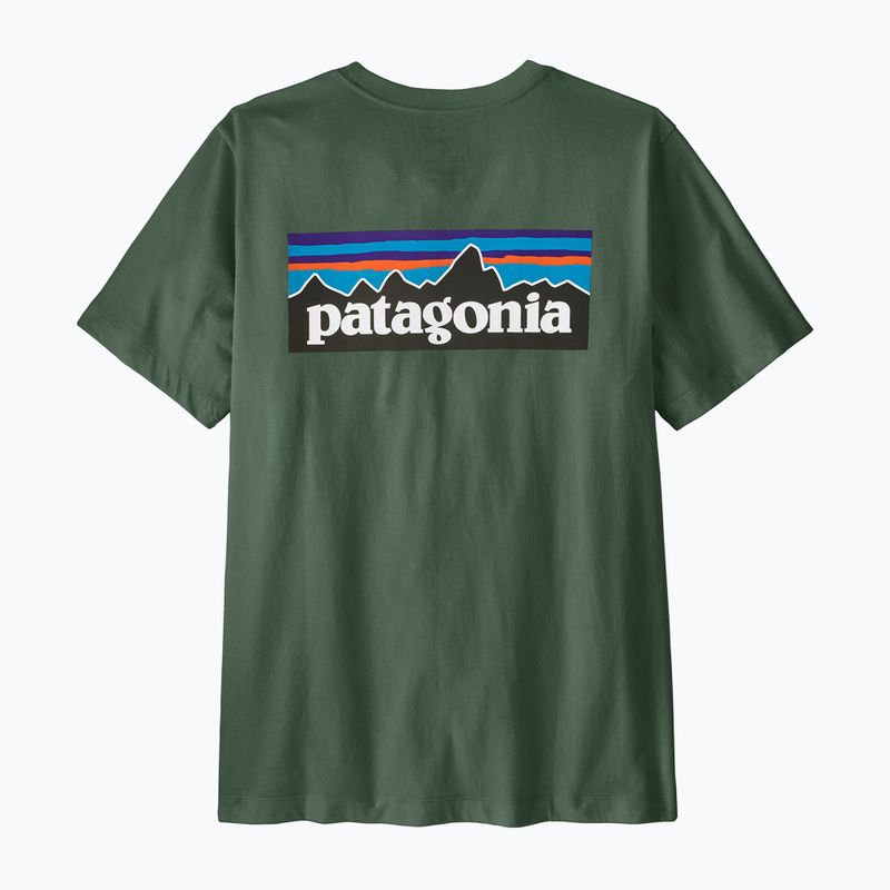 T-shirt da uomo Patagonia P-6 Logo canopy green 2