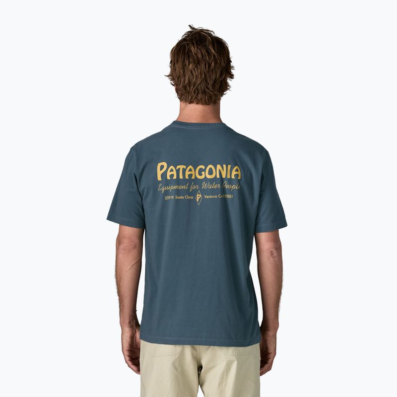 T-shirt da uomo Patagonia Water People Banner summit blue 2