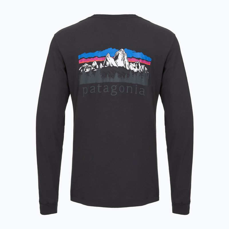 Longsleeve da uomo Patagonia Fitz Roy Foothills LS ink black 2