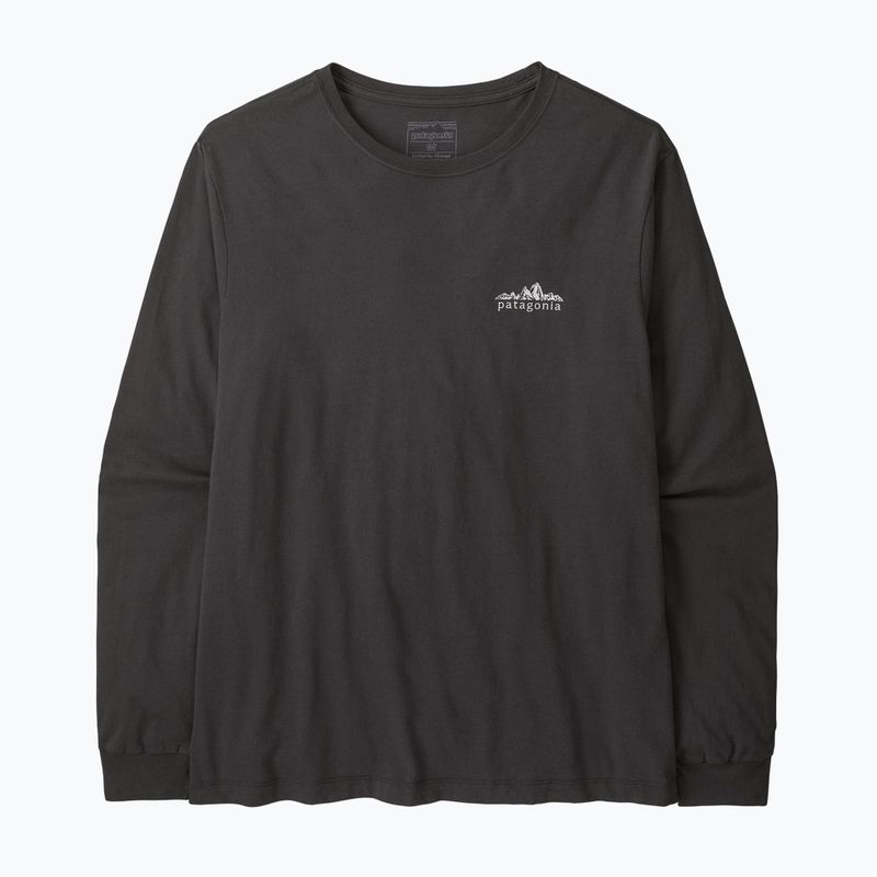 Longsleeve da uomo Patagonia Fitz Roy Foothills LS ink black