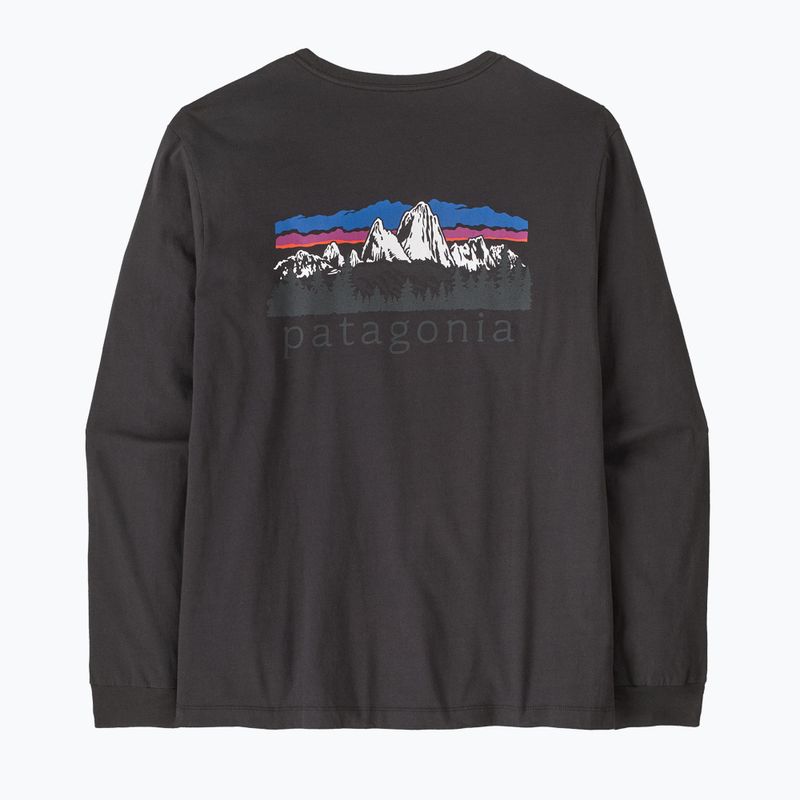Longsleeve da uomo Patagonia Fitz Roy Foothills LS ink black 2