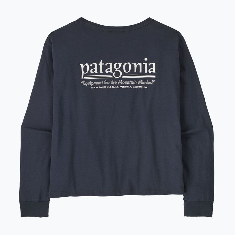 Longsleeve da donna Patagonia Hut Tripper Easy Cut smolder blue 2