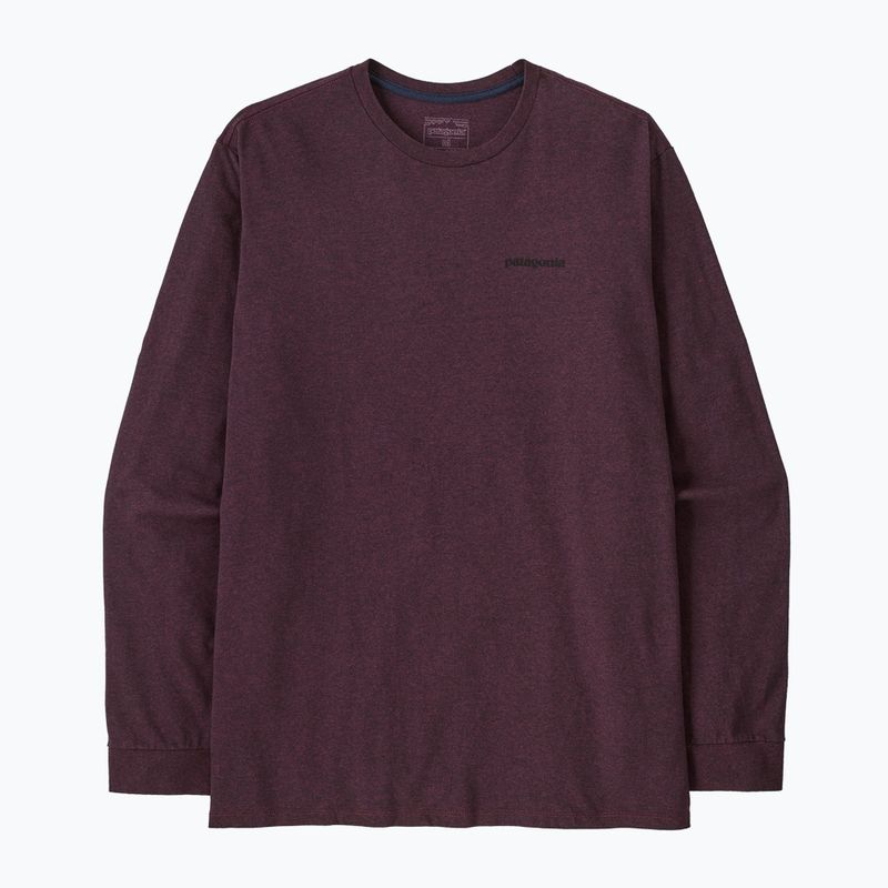 Longsleeve da uomo Patagonia P-6 Logo Responsibili berry fig