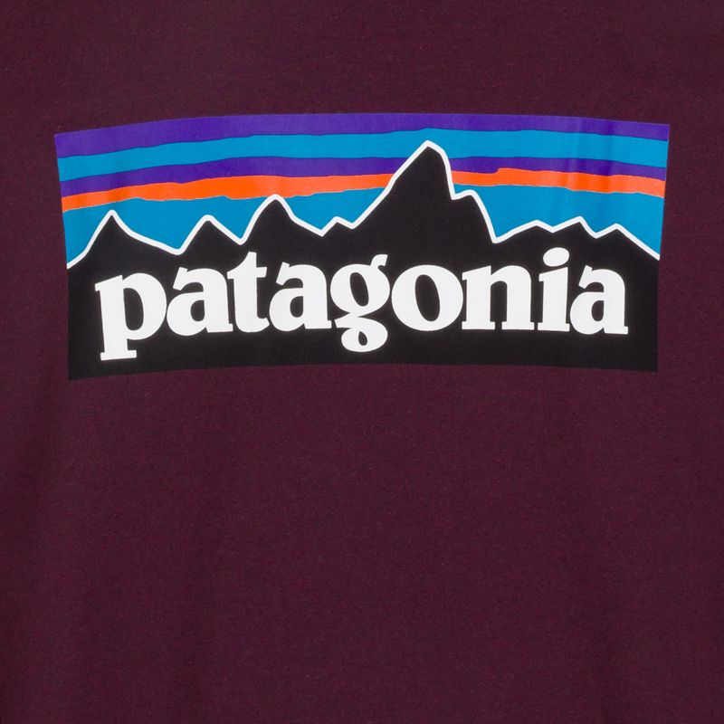 Longsleeve da uomo Patagonia P-6 Logo Responsibili berry fig 4