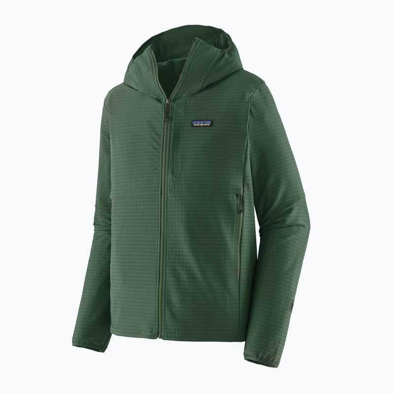 Giacca softshell da uomo Patagonia R1 TechFace Hoody canopy green 6