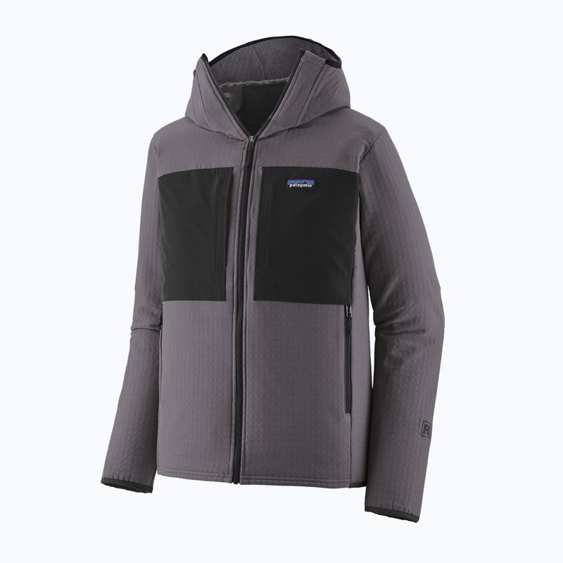Felpa da trekking uomo Patagonia R2 TechFace Hoody may grey 2