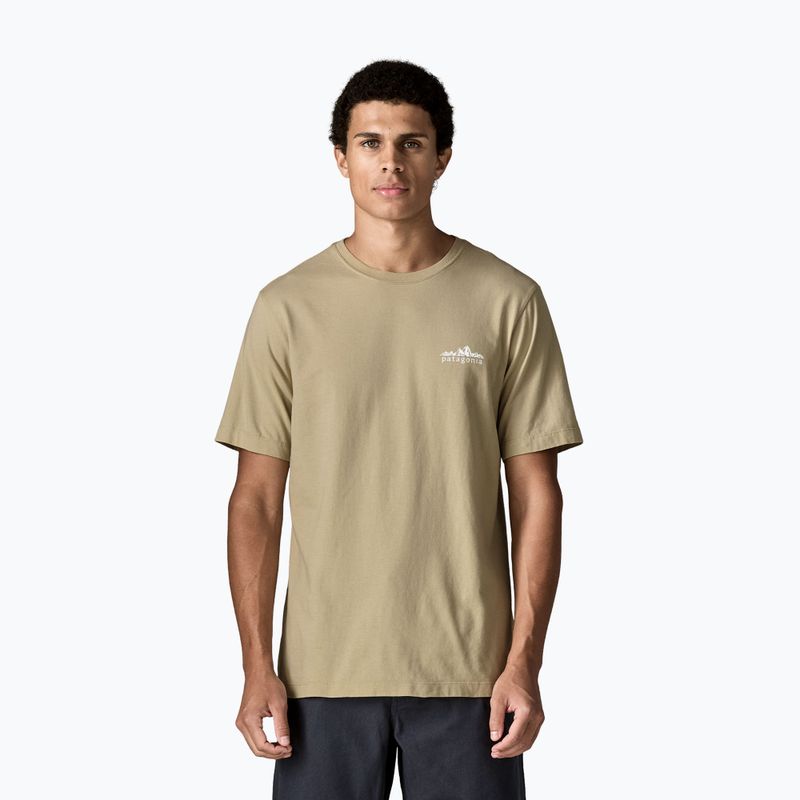 T-shirt da uomo Patagonia Fitz Roy Foothills weathered stone