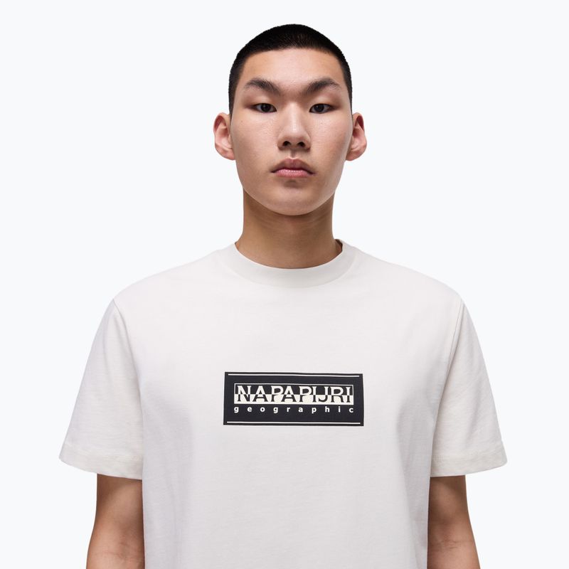 Maglietta Napapijri S-Box Logo bianco whisper uomo 3