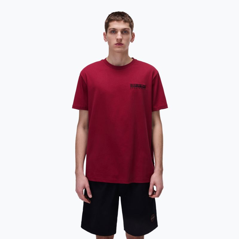 Napapijri S-Vignonil Back t-shirt uomo rosso tibetano R1E