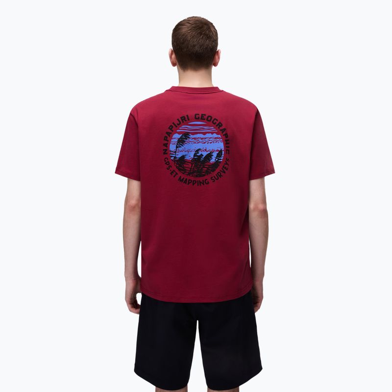 Napapijri S-Vignonil Back t-shirt uomo rosso tibetano R1E 2