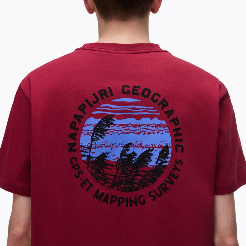 Napapijri S-Vignonil Back t-shirt uomo rosso tibetano R1E 4