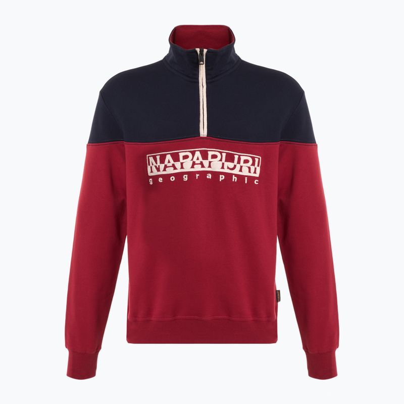 Felpa Napapijri B-Saturnia HZ uomo rosso tibetano R1E