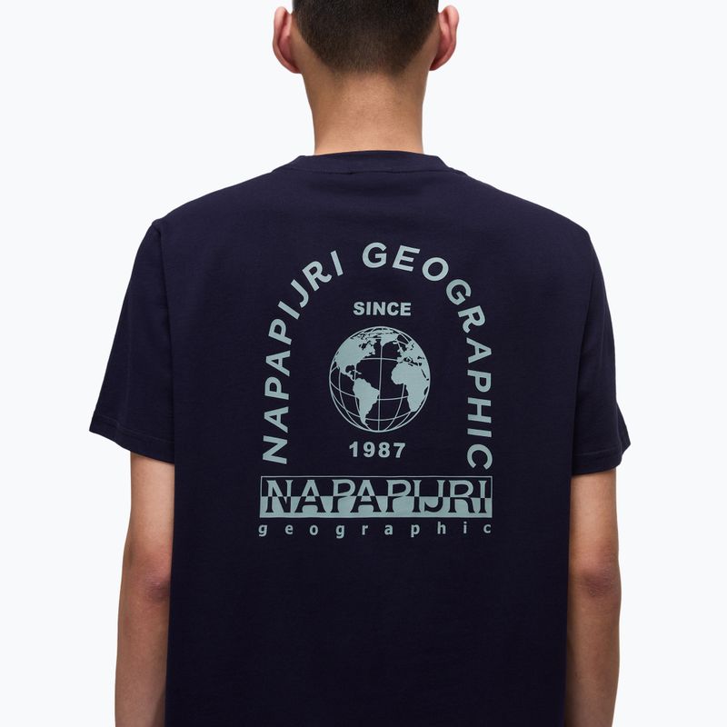 Maglietta Napapijri S-Dati blu marine da uomo 4