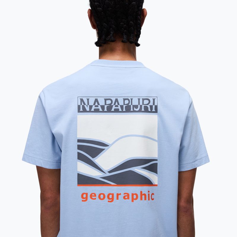 Maglietta Napapijri S-Sovana soft chambray da uomo I83 4