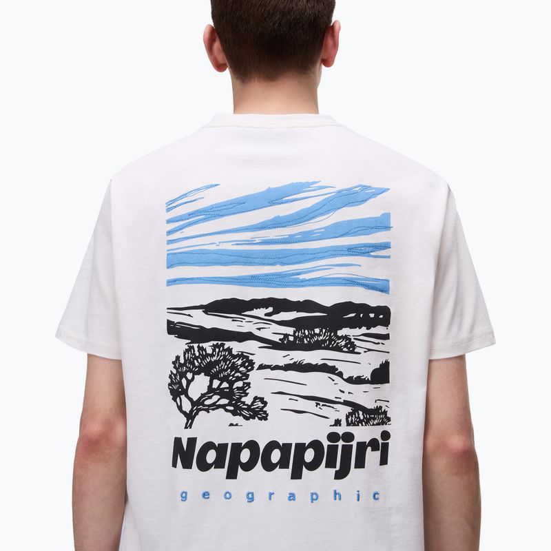 Maglietta Napapijri S-Vignonil Back bianca whisper da uomo 4