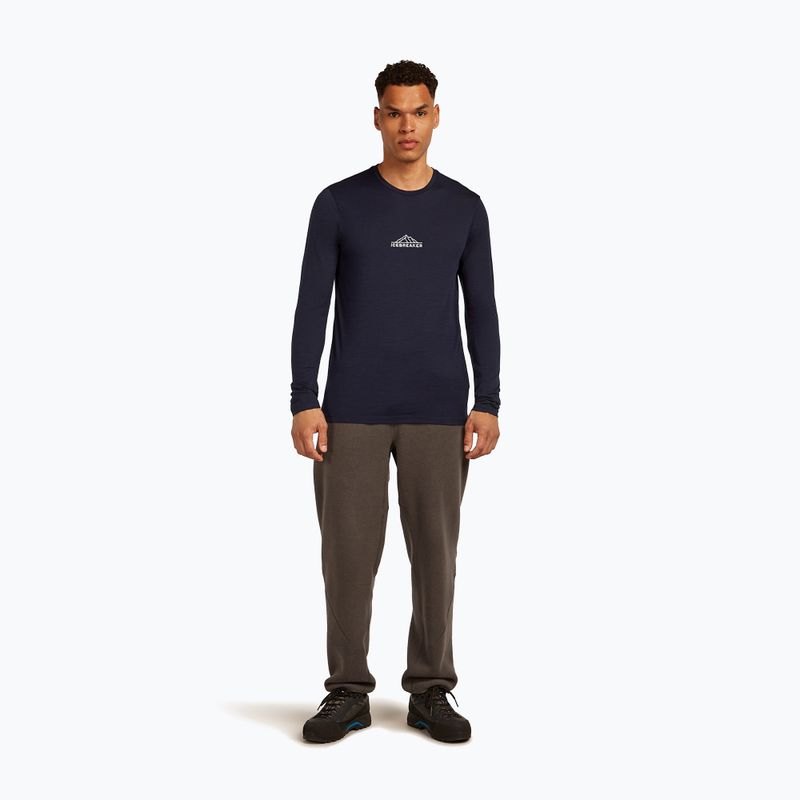 Maglia a maniche lunghe da uomo icebreaker Merino 150 Tech Lite Road To Cook midnight navy 2