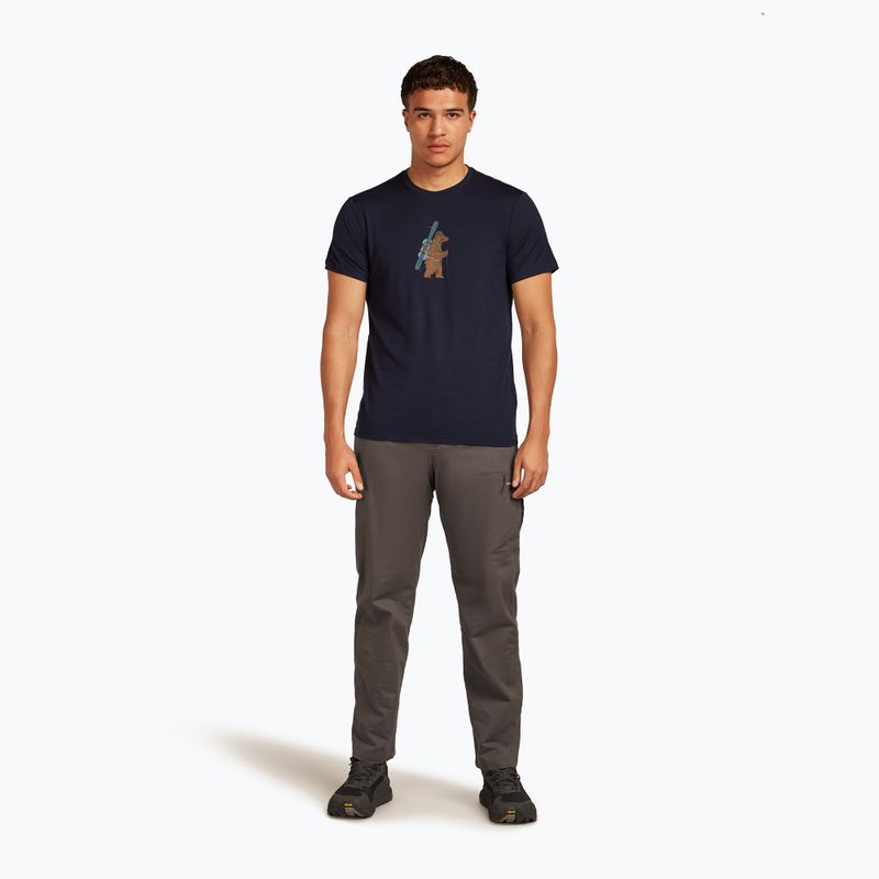 Maglietta da uomo icebreaker Merino 150 Tech Lite Bear Tour midnight navy 2