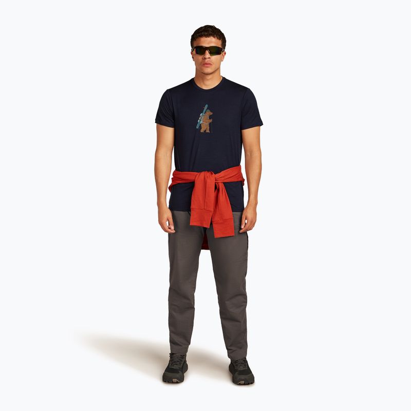 Maglietta da uomo icebreaker Merino 150 Tech Lite Bear Tour midnight navy 4