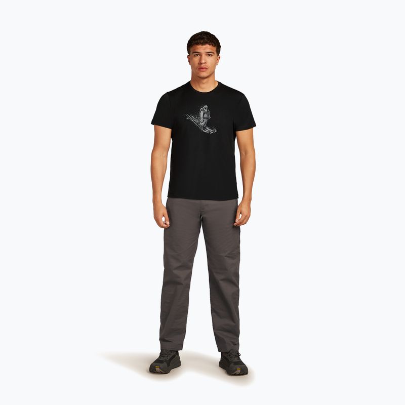 Maglietta da uomo icebreaker Merino 150 Tech Lite Sci Yeti nero 2