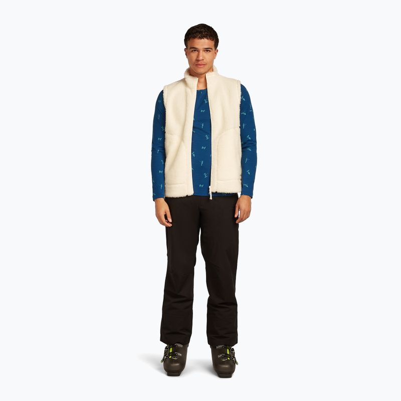 Uomo Icebreaker Merino 200 Oasis Crewe Snow Day atlantis/topaz/aop thermal longsleeve 5