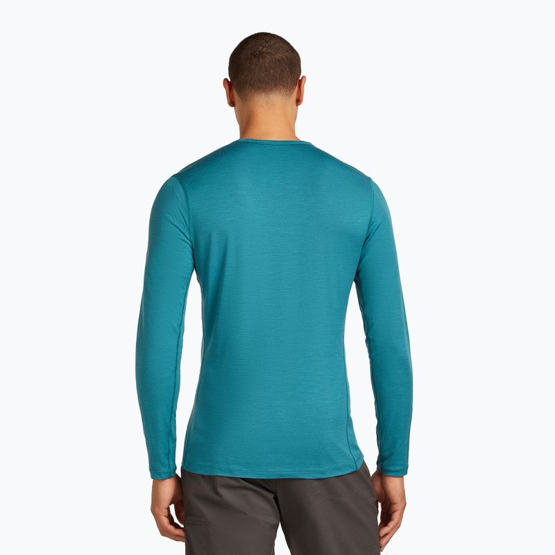 Maglia termica da uomo icebreaker Merino 200 Oasis Crewe Elevation Line topaz 3