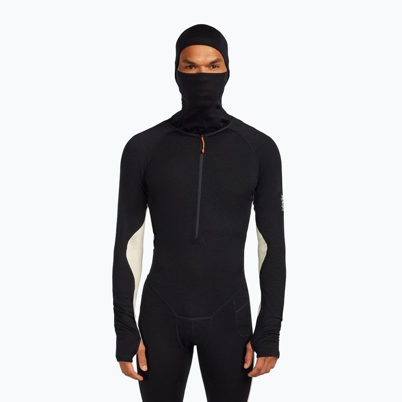 Tuta termica uomo icebreaker Merino 200 Oasis+ nero/non tinto/cb 2