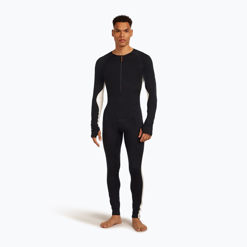 Tuta termica uomo icebreaker Merino 200 Oasis+ nero/non tinto/cb 4