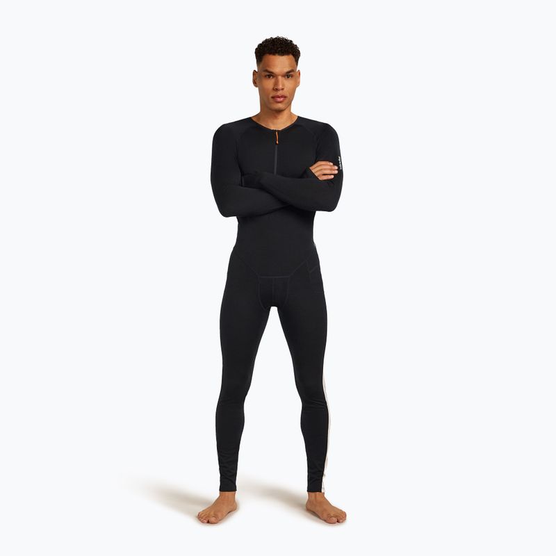 Tuta termica uomo icebreaker Merino 200 Oasis+ nero/non tinto/cb 5