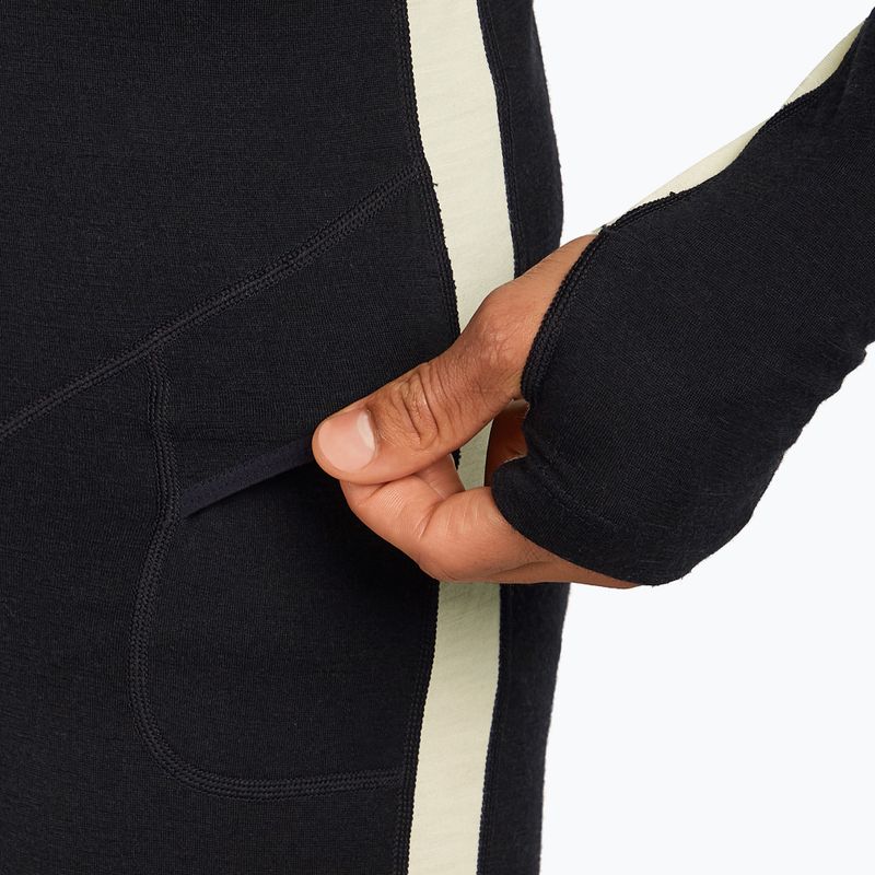 Tuta termica uomo icebreaker Merino 200 Oasis+ nero/non tinto/cb 9