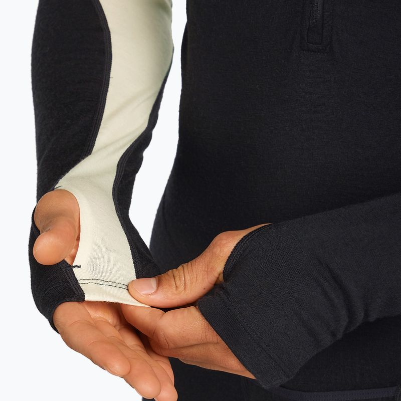 Tuta termica uomo icebreaker Merino 200 Oasis+ nero/non tinto/cb 10
