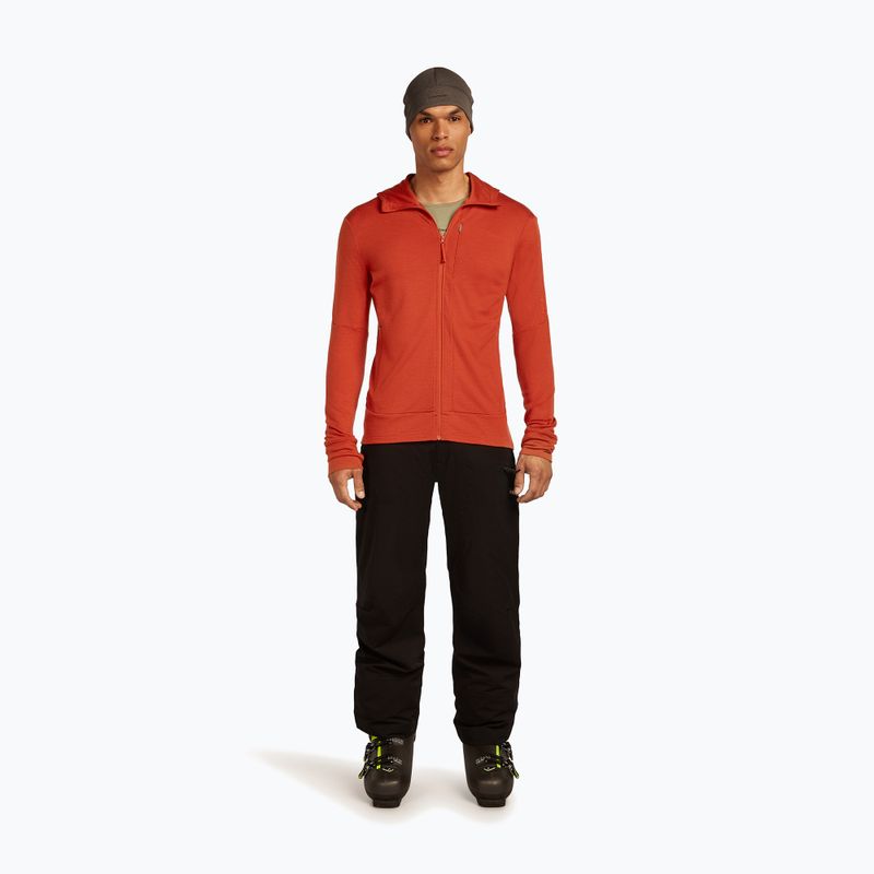 Felpa con cappuccio Icebreaker Merino 260 Quantum IV Zip Uomo agata 2