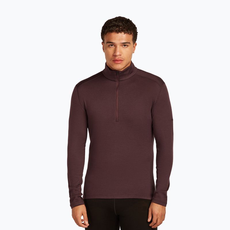 Felpa termica da uomo icebreaker 260 Tech LS Half Zip java