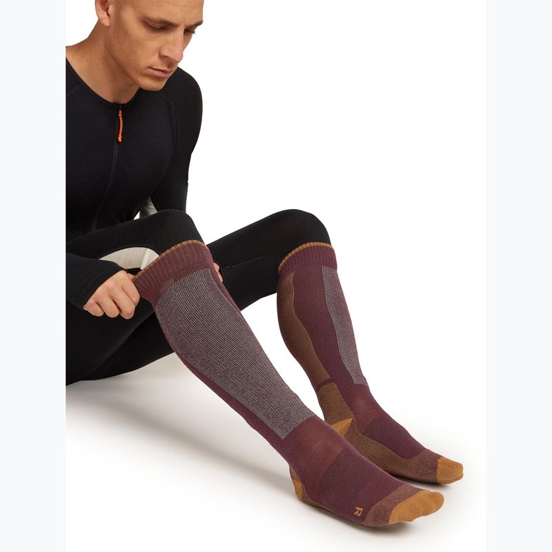 Calze da sci uomo Icebreaker Merino Ski+ java/trail/seaglass 4