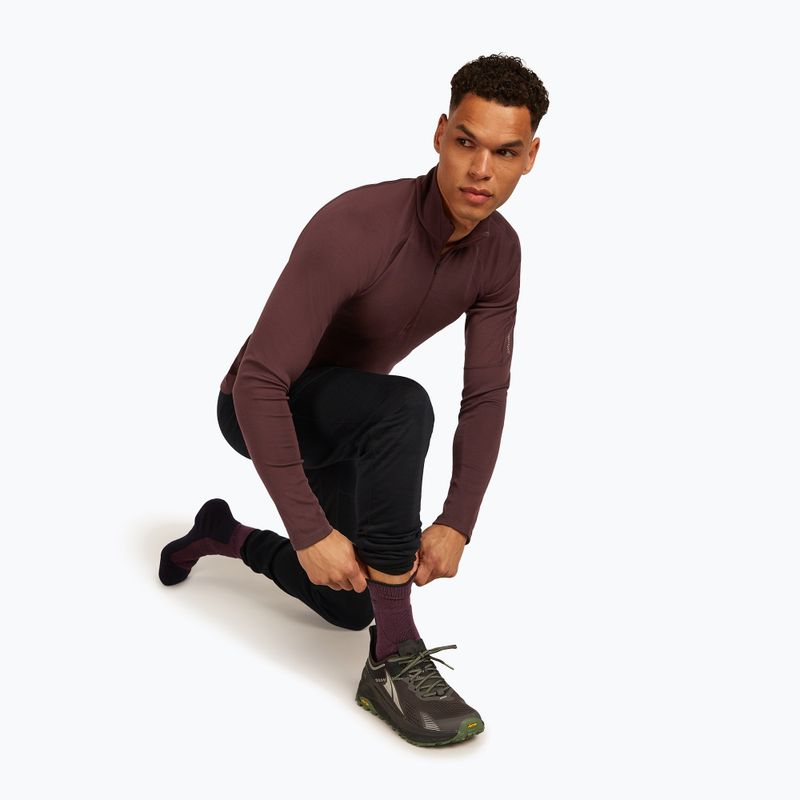 Calze da uomo icebreaker Merino Hike+ Heavy Crew java/black 4
