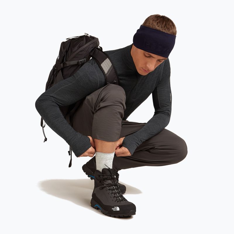 Calze Icebreaker Merino Hike+ Light Crew da uomo blizzard heather/alloy 5