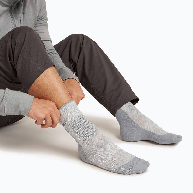 Calze Icebreaker Merino Hike+ Medium Crew Uomo blizzard heather/alloy 3
