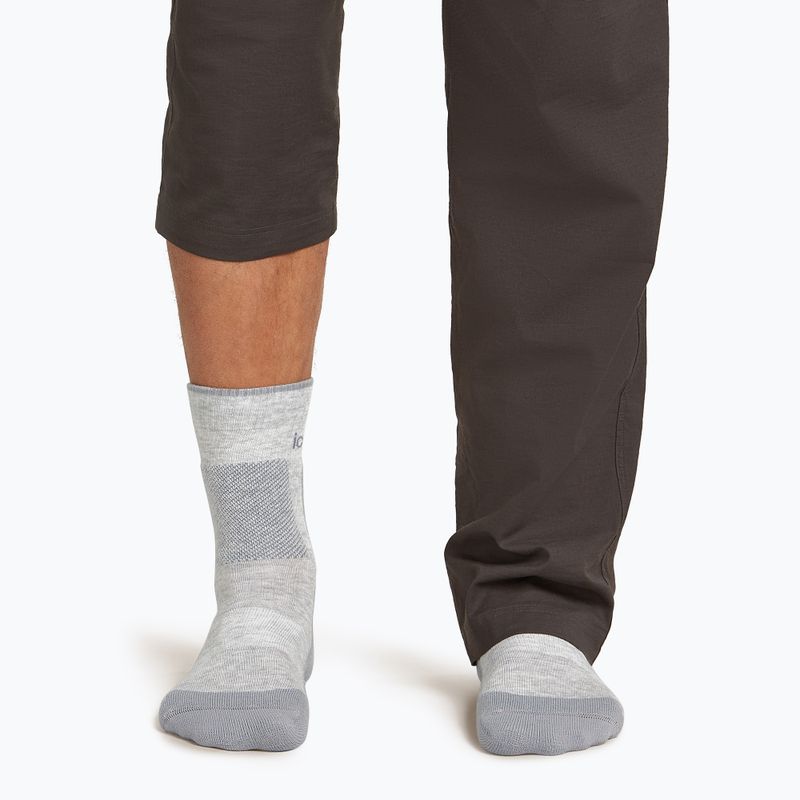 Calze Icebreaker Merino Hike+ Medium Crew Uomo blizzard heather/alloy 4