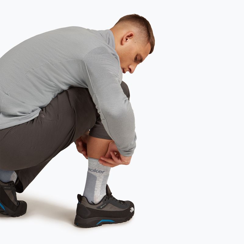 Calze Icebreaker Merino Hike+ Medium Crew Uomo blizzard heather/alloy 5